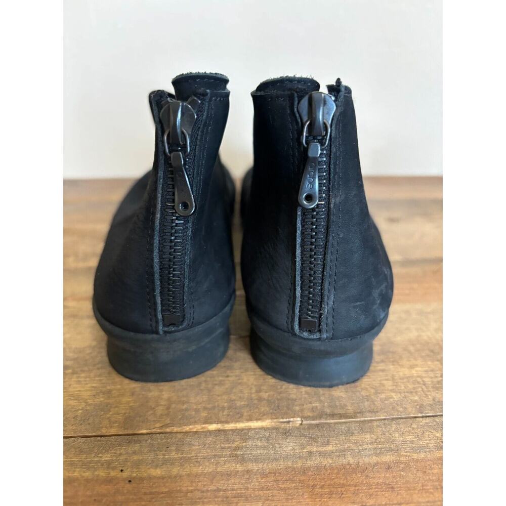 REDUCED! Arche Barzem Booties Womens 40 Black Leather Fabric Back Zip‎ Ankle - Picture 3 of 6